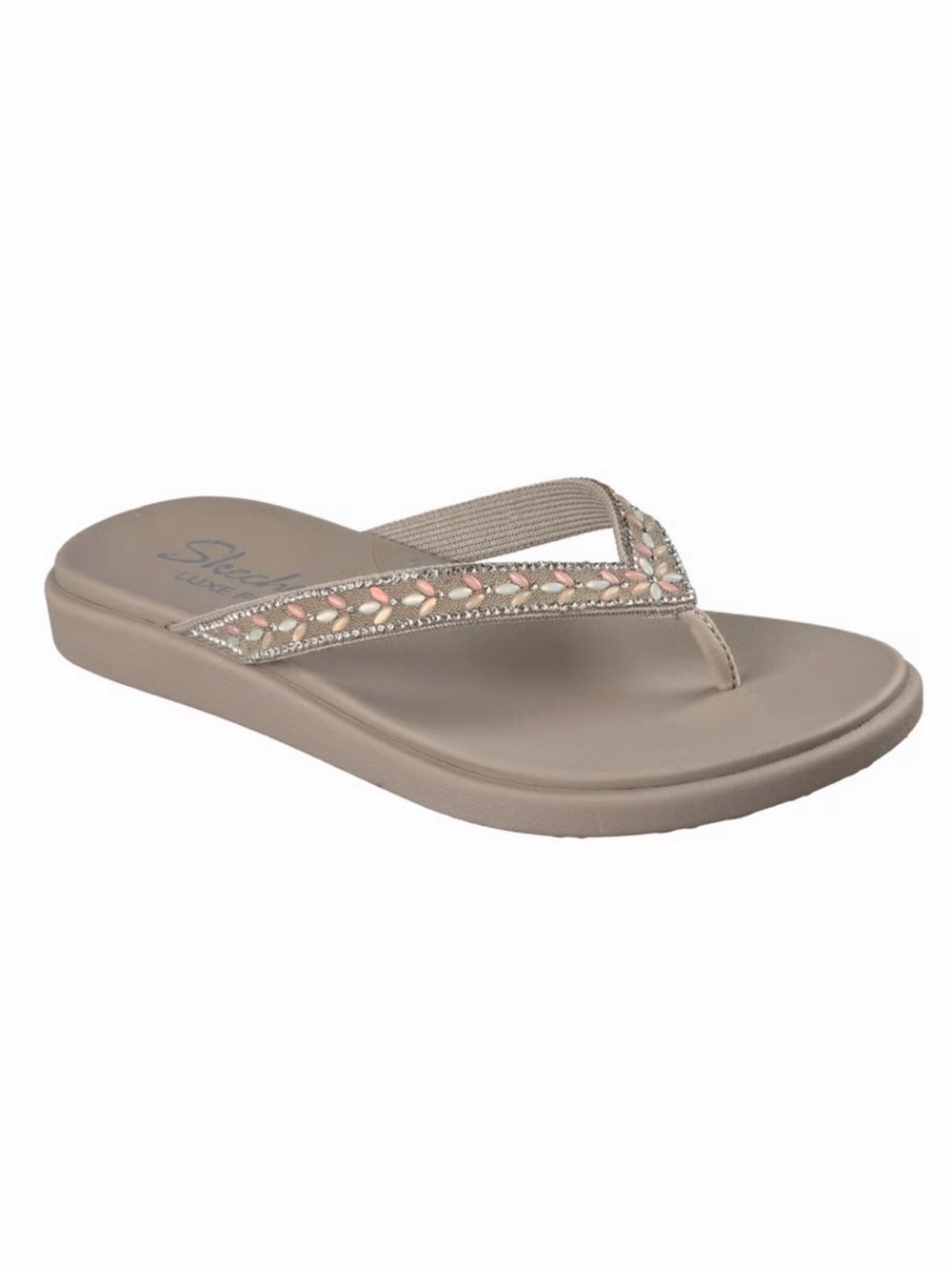 🩴PRICE FIRM🩴 Skechers Meditation Luxe Classic Romance Taupe/Multi Sz 9 NIB